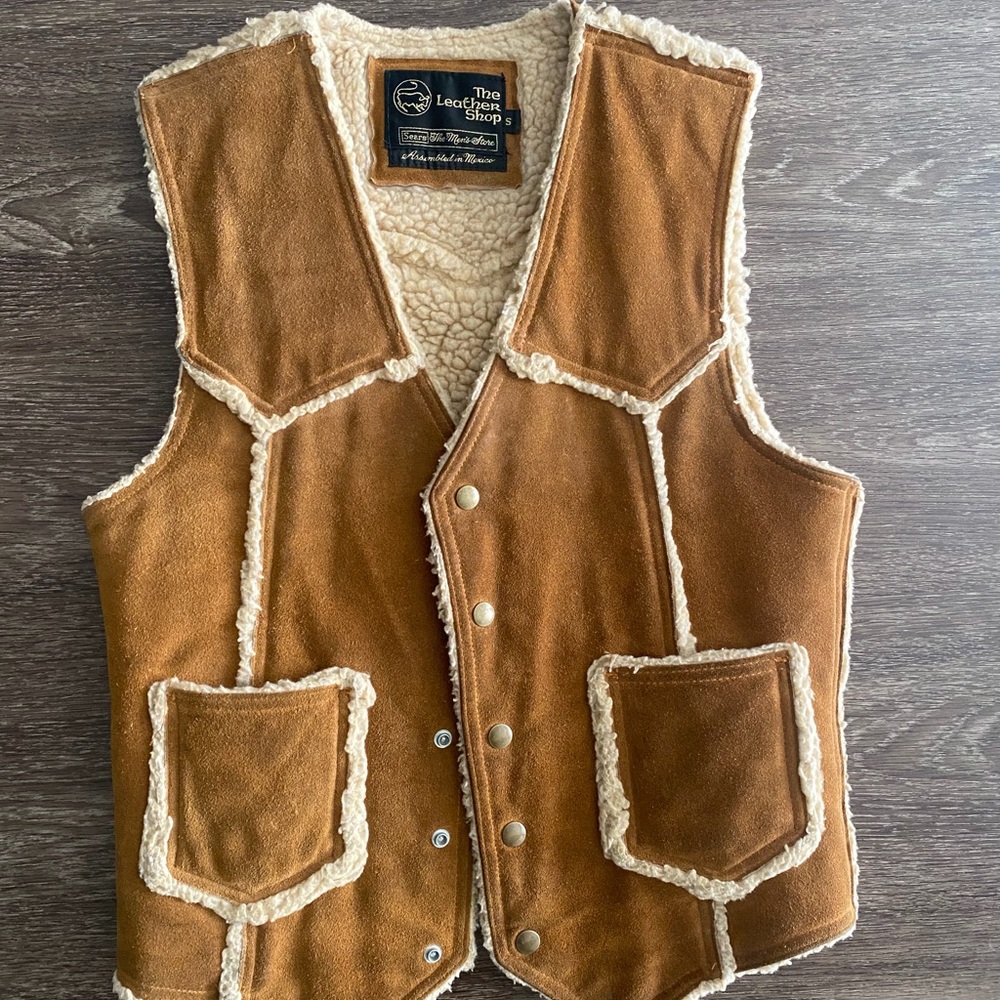 Genuine Cowhide Vest The Leather Shop Sears